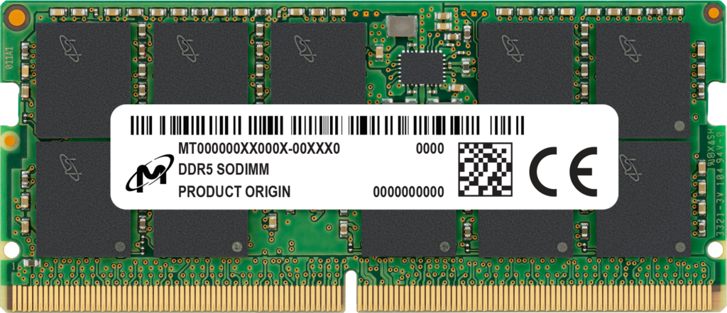 Micron 32GB DDR5-4800 ECC SODIMM 2Rx8 CL40 | MTC20C2085S1TC48BR |  Crucial.com