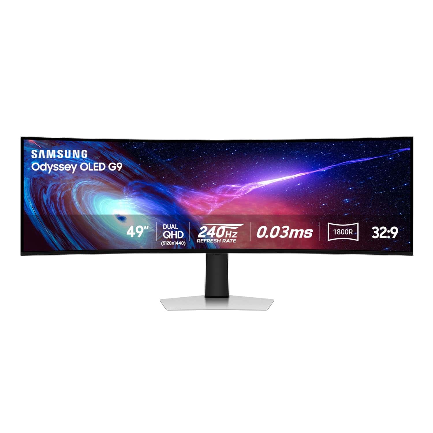Samsung 49" Odyssey QD-OLED curved gaming monitor