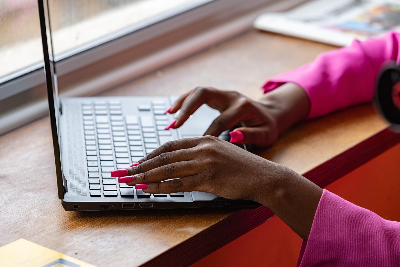 laptop, typing, working, pink, woman, laptop, laptop, laptop, laptop, laptop, working