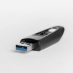 black thumb drive