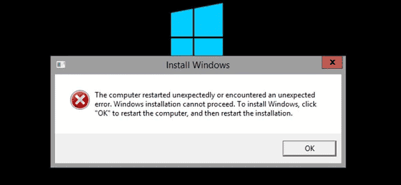 Computer Restarted Unexpectedly Error