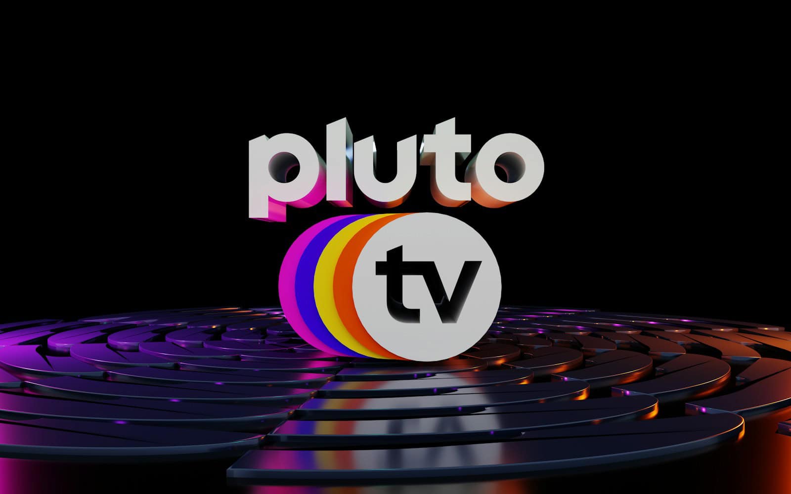 a tv logo on top of a table