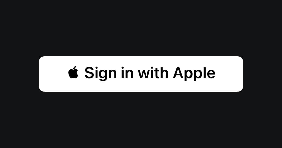 Sign In With Apple