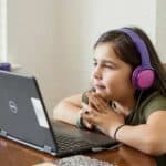 Young Child Using Laptop